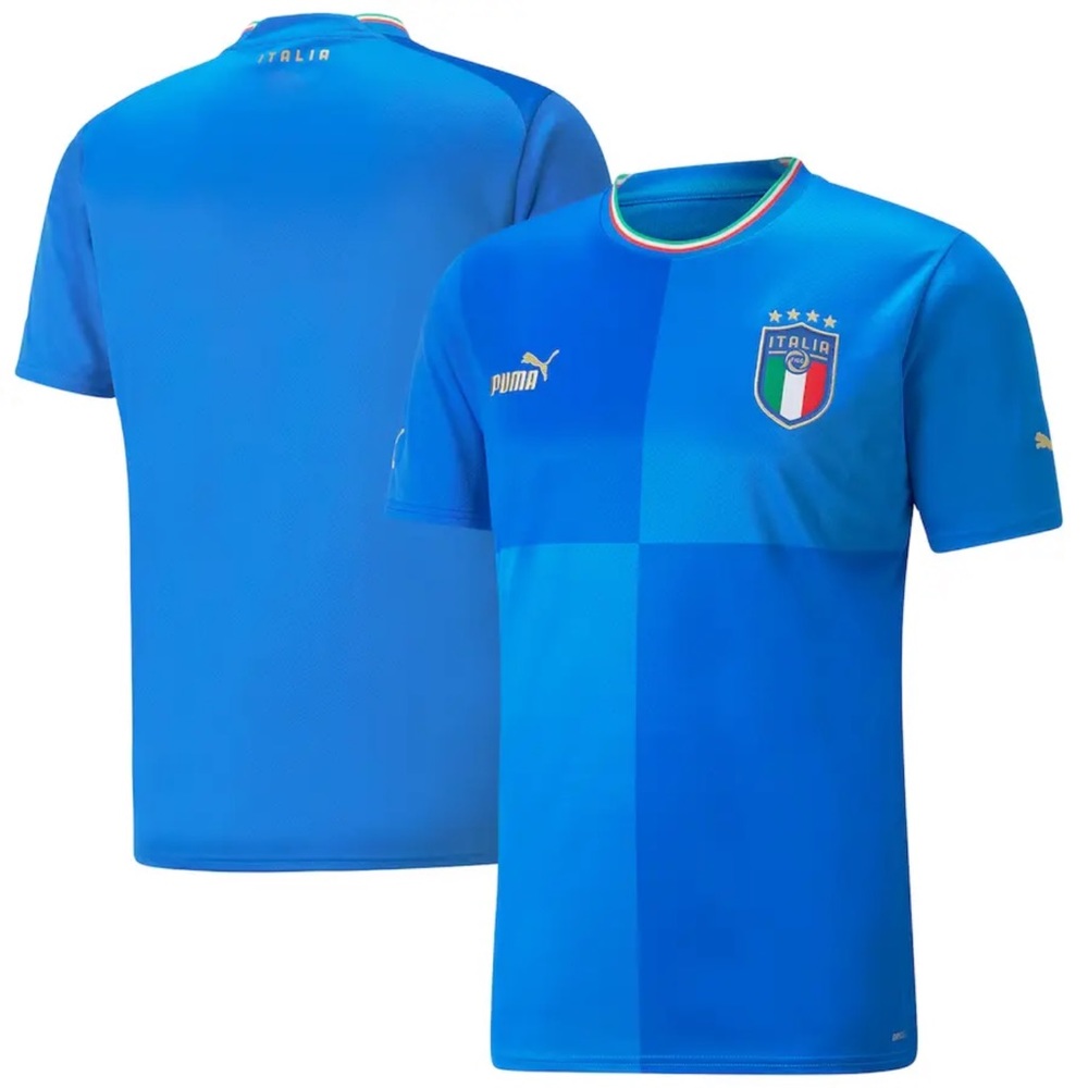 ✔️PUMA 22-23 ITALY ITALIA MENS HOME SOCCER JERSEY